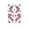 Lace Fake Tattoo Temporary Tattoo Red Mehndi Stickers Body Art Sticker Henna Tattoo Stickers  Girls
