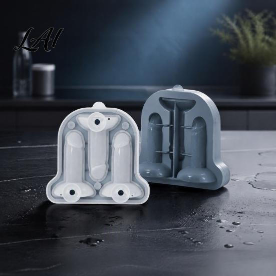 Fun Shape Ice Molds Prank Cube Mold Silicone Easy Release Novelty Tray Creative Drink Chiller Non-stick Flexible Maker for Cocktails Whiskey
