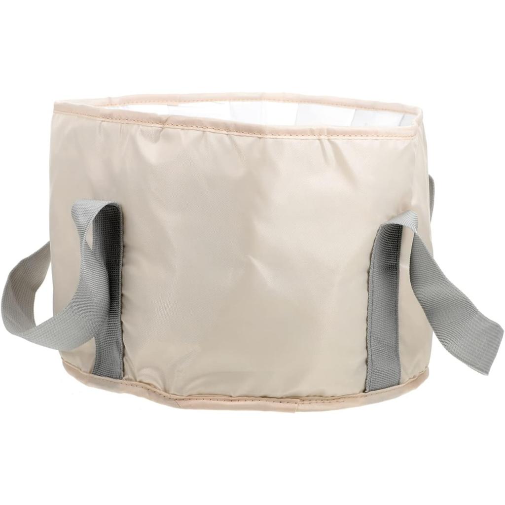 Foot Spa Folding Bucket Travel Basin Tub Folding Water Basin Pedicure Feet Washing Basin Feet Soaking Bag Footbath Tub Insulation Cotton Camping