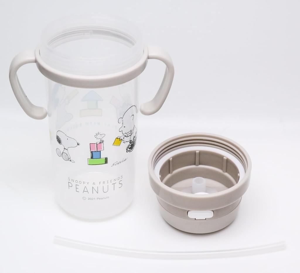 OSK Snoopy Бутылка с трубочкой 370 мл SC-370S