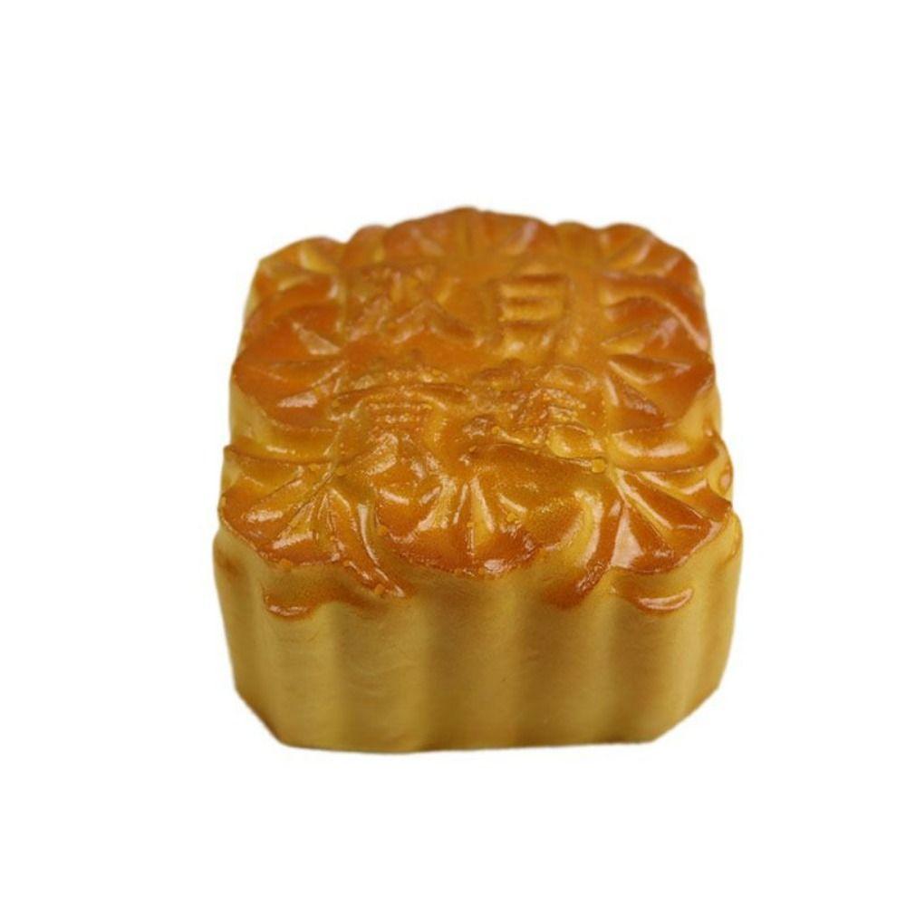 Square/Round Simulation Moon Cake PU Mid Autumn Window Food Decoration Moon Cake Mode  Store Window