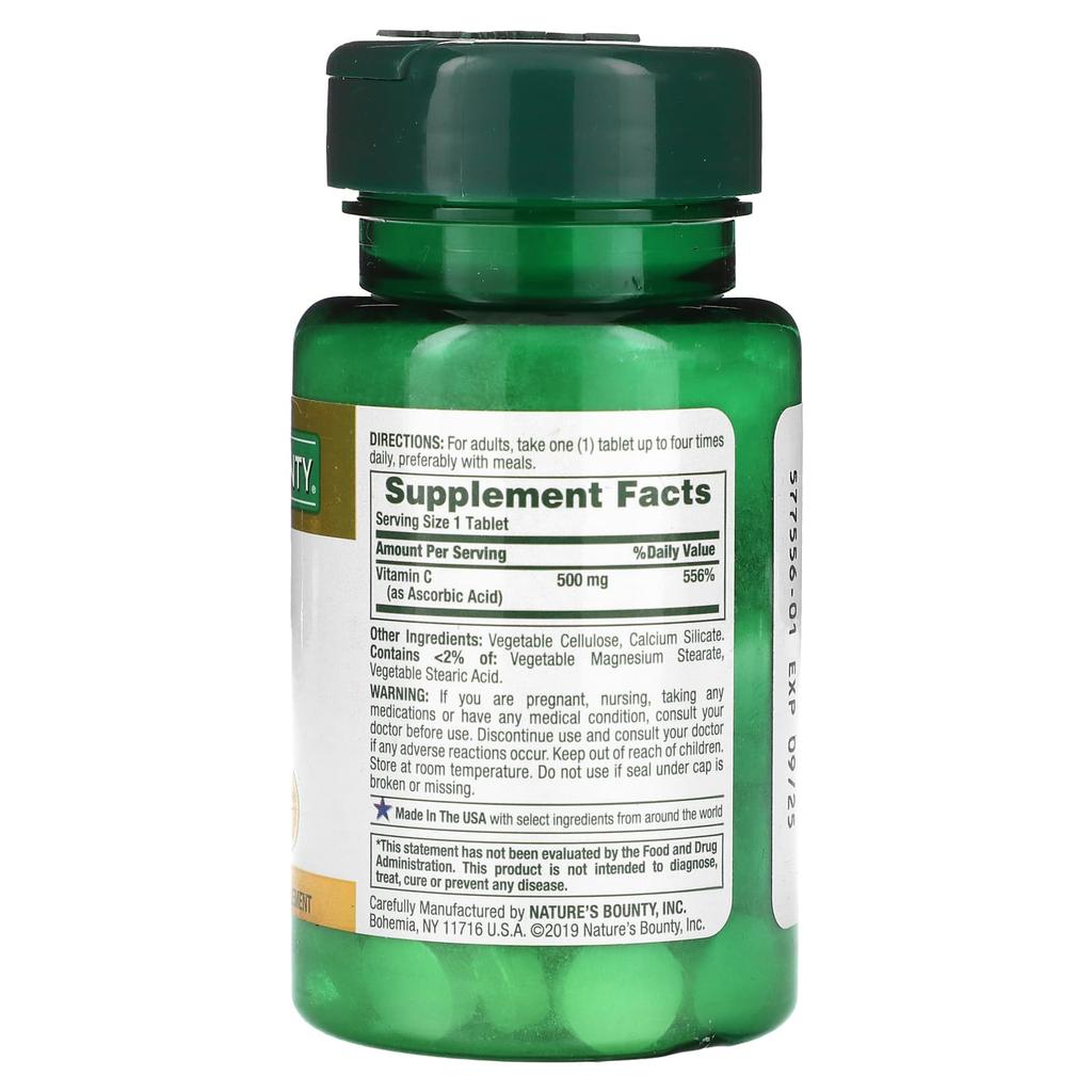 Nature'S Bounty, Vitamin C, 500Mg, 100 Tablets