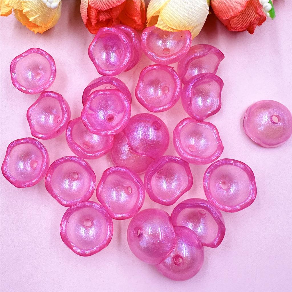 100Pcs Bead Fashion DIY Beads Beads Bowl Shaped Multicolor Jewelry Acrylic Beads
