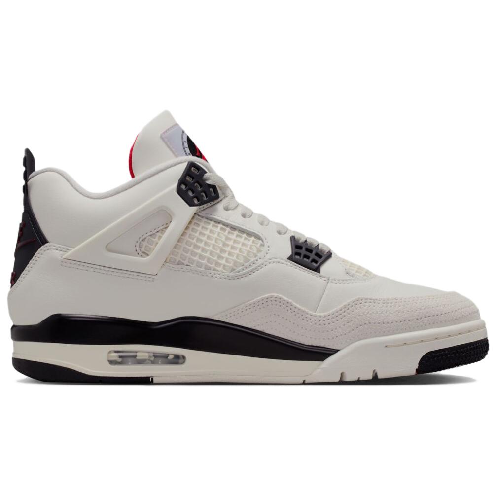 Jordan Air Jordan 4 Поддержка Средний верх Винтажные Баскетбольные Кроссовки Мужские Белый Черный Красный IM4002-100