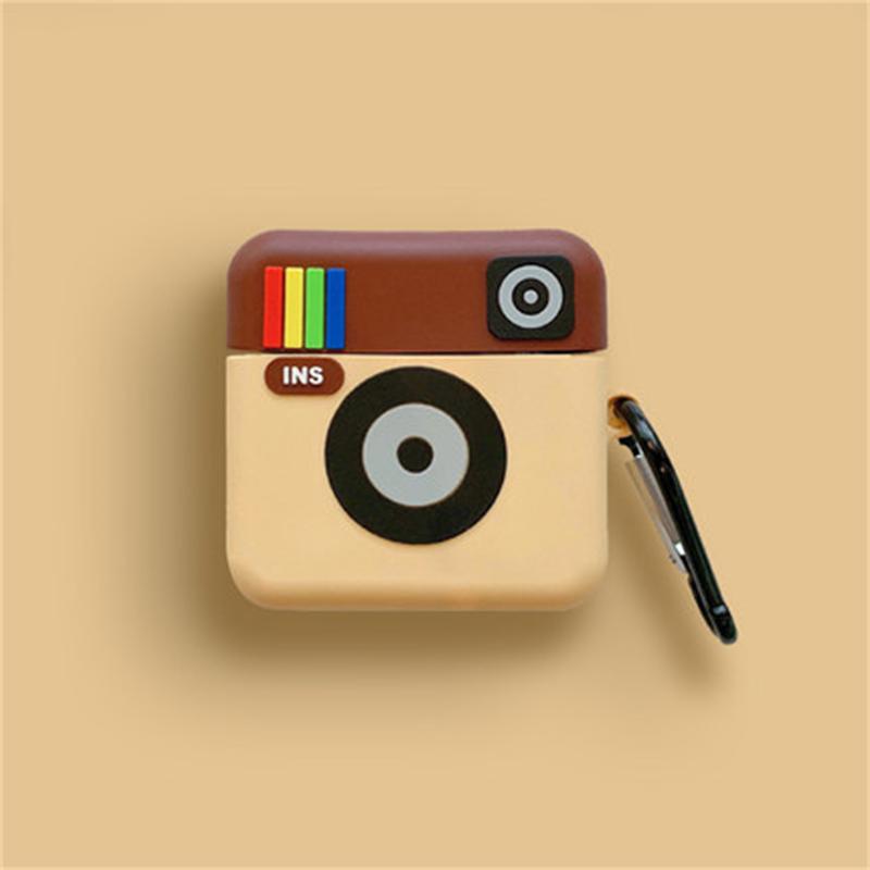 Silicone Cartoon Headphone Cover for AirPods Case 3D Earphone Case for Airpods 1 2 Pro Case for Apple Air Pods Pro Case Keychain