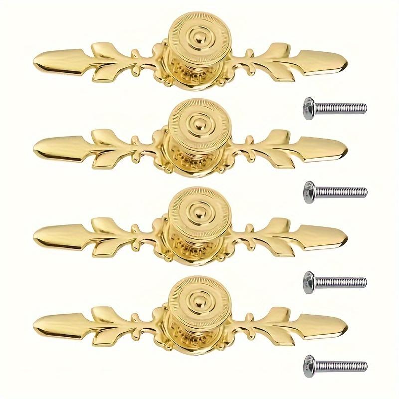 4 шт. одноотверстие с этикеткой ручки винтажный стиль алюминиевые дверные ручки с винтами для дверей шкафов ящиков обувных шкафов корпусной мебели фурнитура