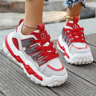 Мода 2025 Новые женские кроссовки на платформе Превосходное качество Модная уличная повседневная обувь для женщин Тренд Дизайнерские повседневные кроссовки Женские