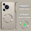 For Magsafe Magnetic Frameless Phone Case For Huawei Pura 70 Pro Plus Wireless Charging Magsafing Borderless Cover Pura 70 Ultra P60 P50 P40 Pro Plus