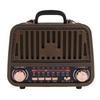 Ретро Bluetooth-колонка AM FM SW Радио Перезаряжаемая Винтажная Беспроводная Колонка с Телескопической Антенной