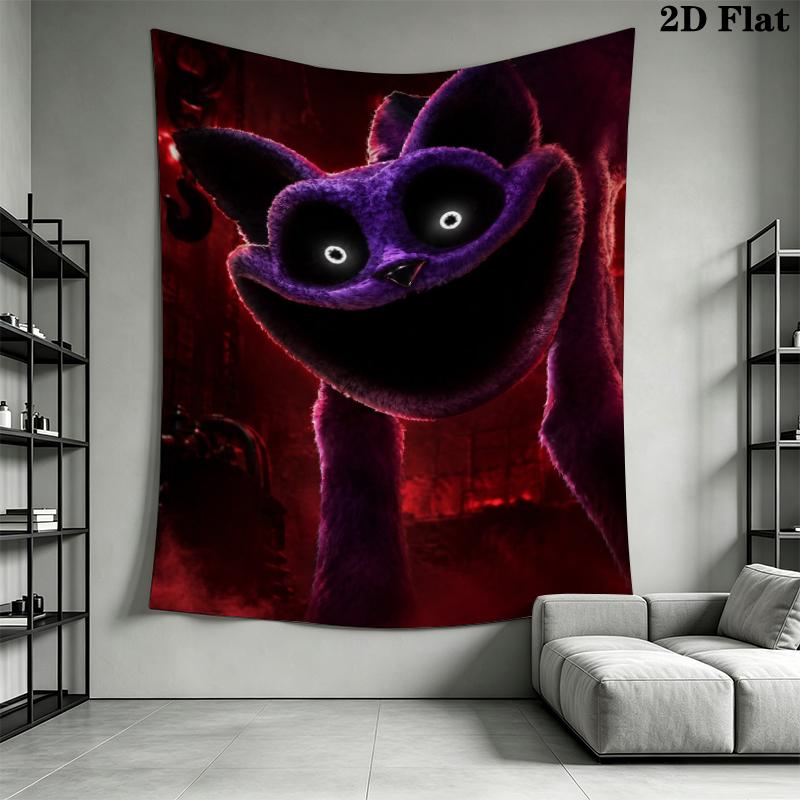 poppy playtime Wall Tapestry Aesthetic Wall Hanging Printed Fabric Blanket Decorative Tapestries for Bedroom Living Room Home Decor