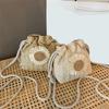 Rattan Woven Women Straw Bag Handbag Knit Flower Summer Beach Woman Shoulder Messenger Khaki White Bags Fashion Creative