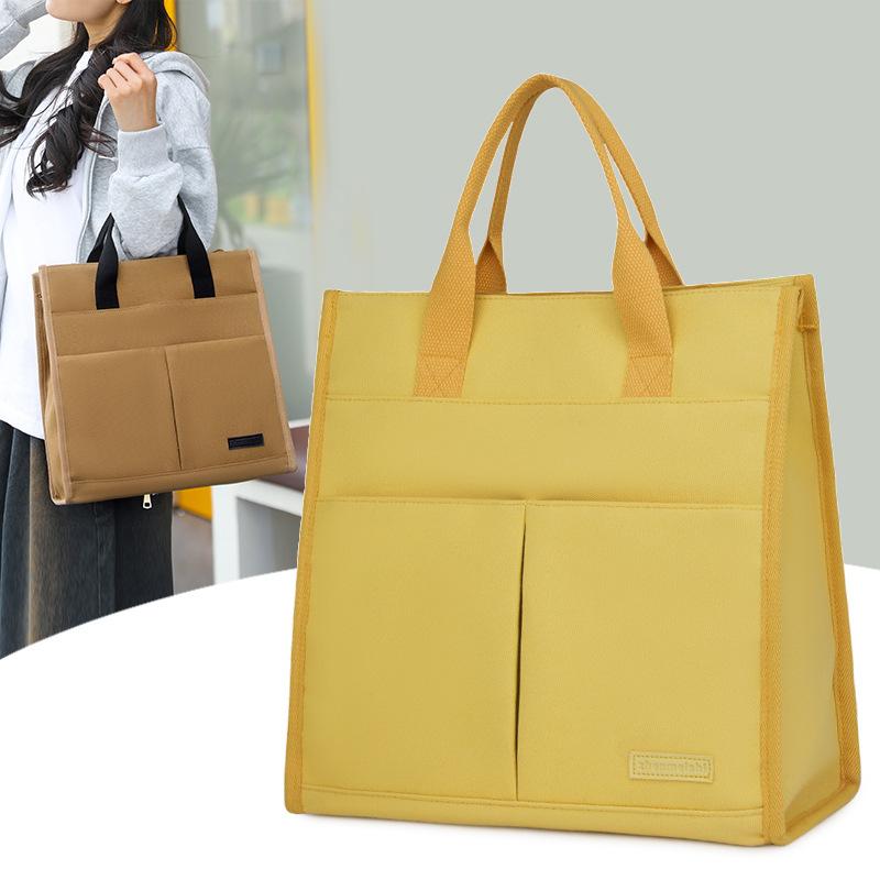 Women's Handbag Lightweight Multi-Compartment Canvas Bag Travel Commuter Computer Bag