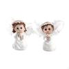 2 штуки фигурки ангелов статуэтки мальчика и девочки изящное домашнее украшение ремесло смола для