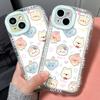 Mobile Phone Cases for iPhone 11 13 XR 15 Pro Max 12 14 Pro Max Case iPhone 16 7 Plus 8 Plus XS Max Cartoon Pattern Anti-drop Protection Shockproof