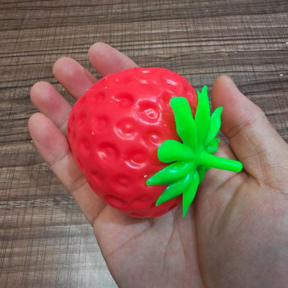 Finger Relax Crunchy Squishy Building Blocks Blocks Filled Squishy Strawberry Squishy Studen