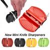 New Mini Knife Sharpeners Ceramic Rod Knife Whetstone Sharpener Portable Butterfly Type Outdoors Sharpening Knives Stone Tools