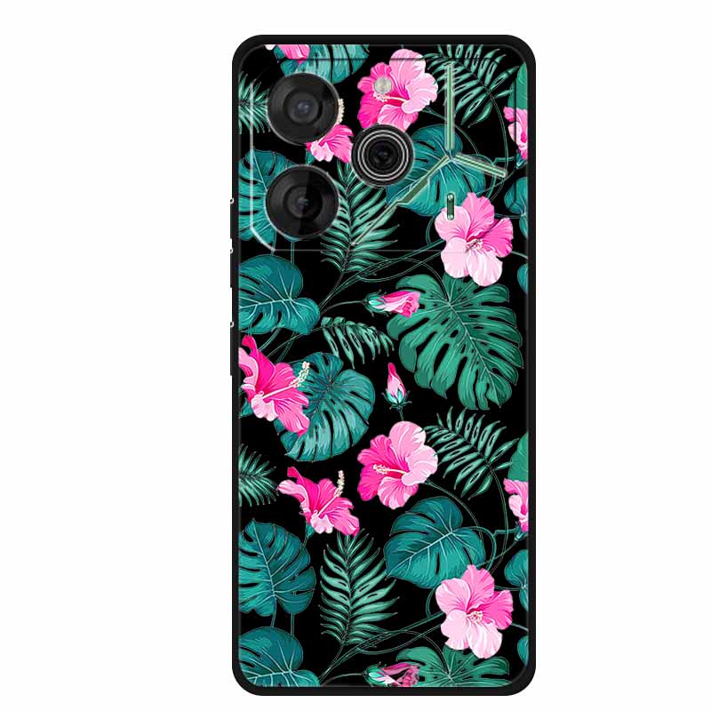Черный силиконовый чехол для телефона Tecno Pova 6 Pro, противоударный, мягкий чехол-бампер для Tecno Pova 6 Pro, задняя крышка-чехол Pova6 Pro, мультяшный