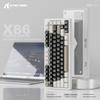 Беспроводная механическая клавиатура Attack Shark X86 RGB - Алюминиевая отделка с Bluetooth, трехрежимная, прокладка