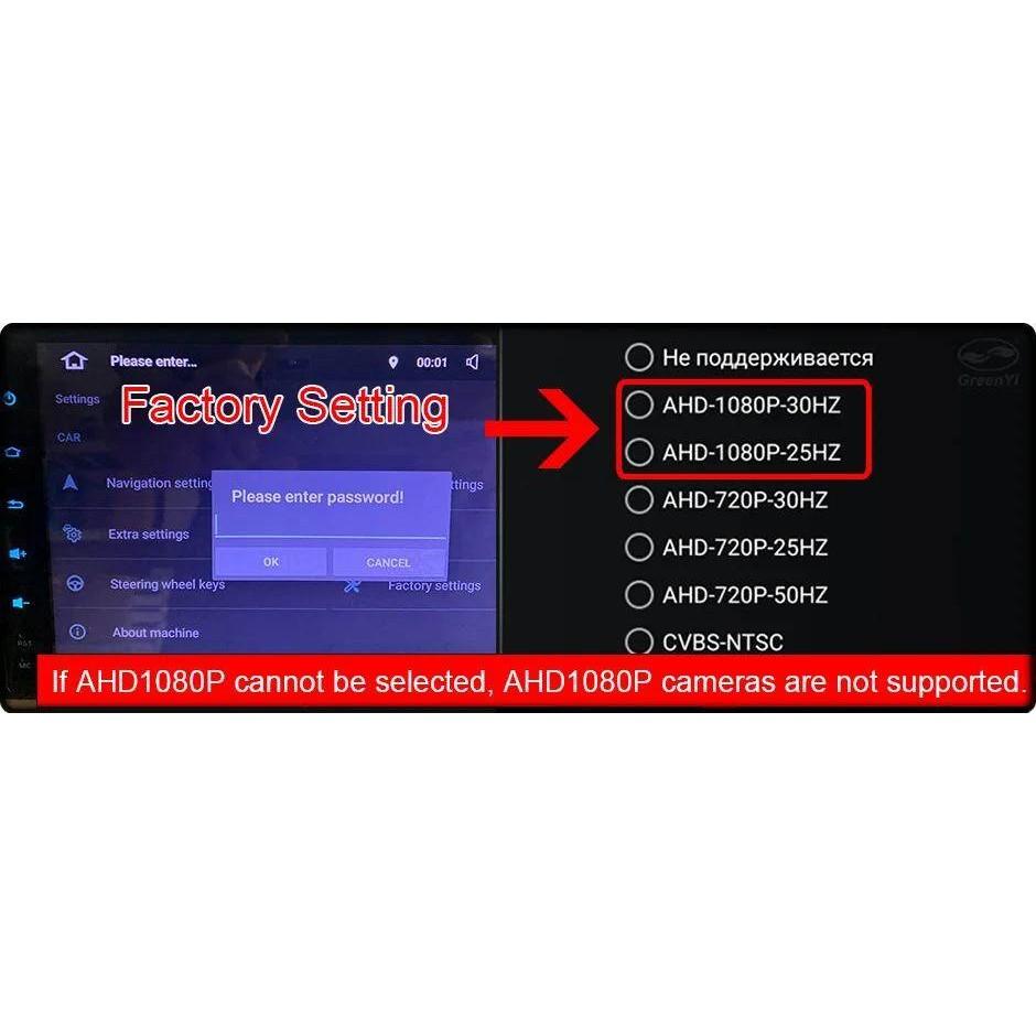 IP68 Водонепроницаемая автомобильная камера заднего вида AHD1080P с ночным видением Starlight, широкоугольный объектив 170°, система парковки с функцией автоматического заднего хода