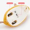 Interactive Mouse Moving Cat Toy Rechargeable Automatic Moving Plush Mice for Indoor Cats