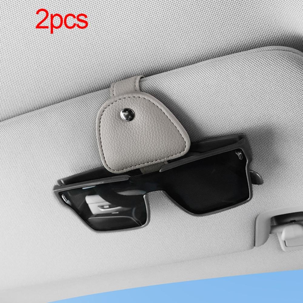 2pcs Stable Car Glasses Clip Universal Automotive Hanger Lightweight Car Sun Visor Clip Ticket