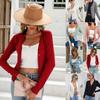Women's Fashion Long Sleeve Casual Knit Sweater Solid Button Front Cardigan