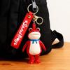 Yousheng Frog Keychain Saluting Button Link Hands Realistic Texture Blue Scarf Frog Key Chain Mini Portable Lobster Clasp Backpack Pendant
