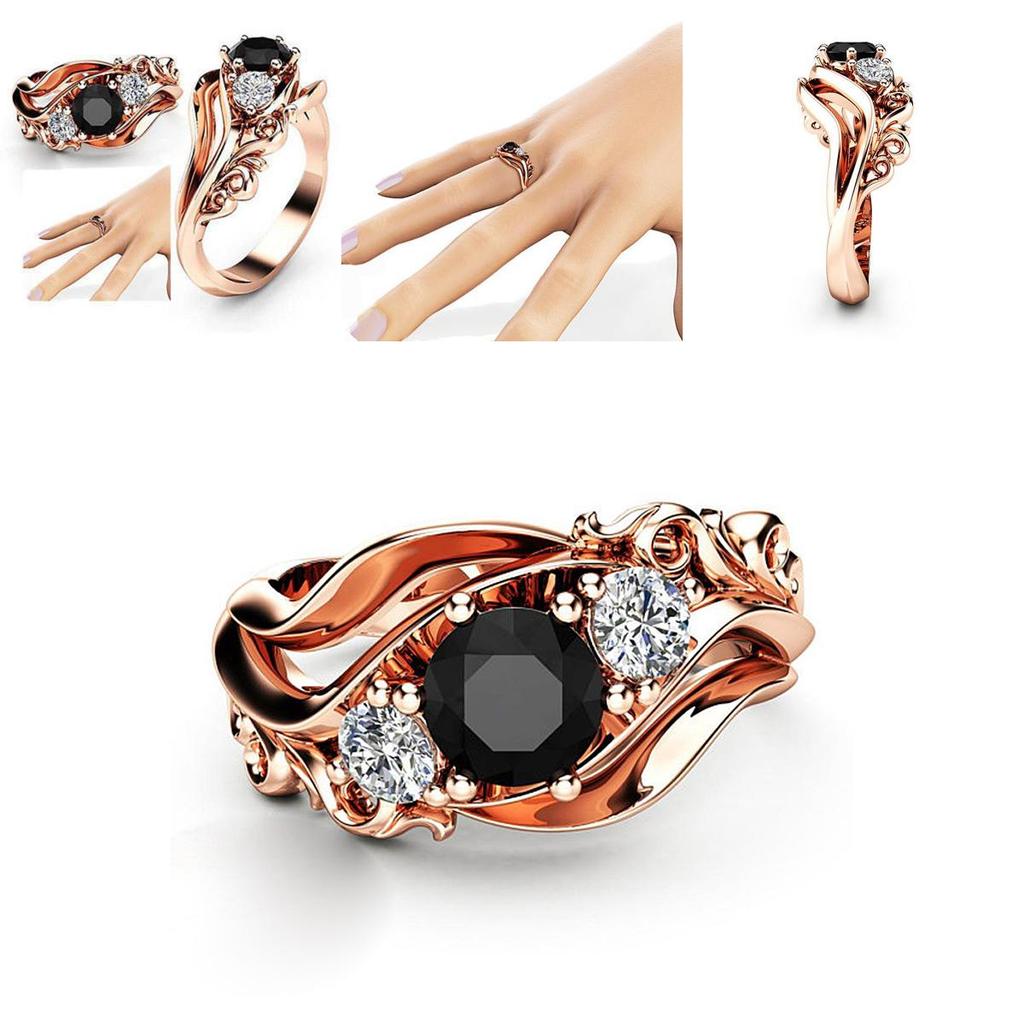 Роскошное кольцо, обручальное кольцо, кольцо обещания с вневременным волнообразным дизайном и латунью премиального качества