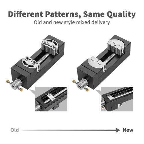 WhiteRhino Mini Vise Clamp, Smart Fractal Vise, Drill Press Vise, Bench Vise, Heavy-Duty Self-Adjusting Aerospace-Grade Aluminum Alloy & Precision CNC