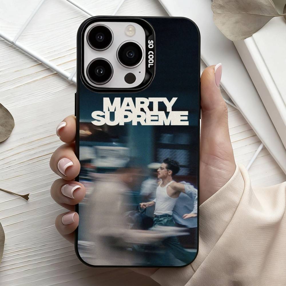 Спортивные Фильмы M-Marty-Y S-Supreme-E Чехол для Телефона Для iPhone17,16,15,14,13,12,11 Plus,Pro Max Конфетный Посеребренный Внутренний Чехол