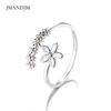 Fresh Flower Temperament Personality Literary Fashion Gift Korea Female Resizable Opening Rings