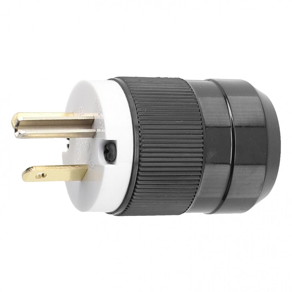 NEMA 5-20P 20A 125V Straight Blade Male Replacement-Plug Connector Heavy Duty