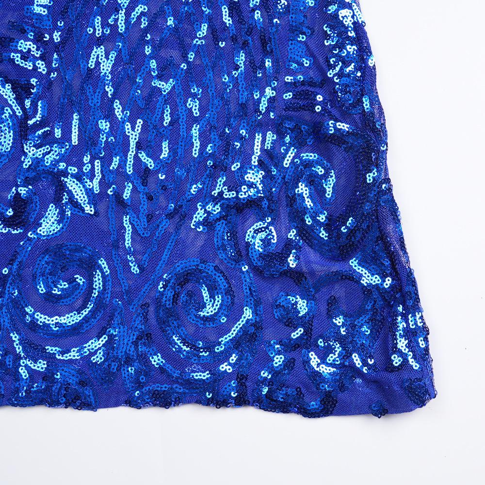 Элегантное вечернее платье с пайетками большого размера для женщин