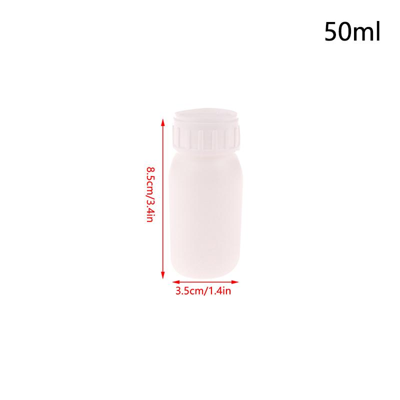 10 мл-1000 мл Пластиковые HDPE Белые пустые герметичные бутылки для таблеток Капсулы для таблеток Твердый порошок Портативные контейнеры