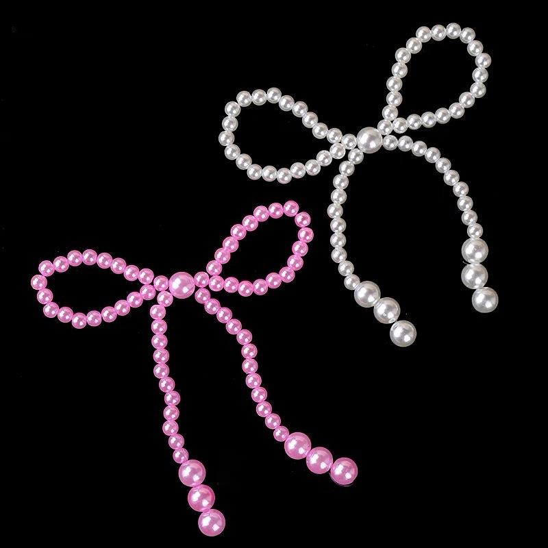 5/10Pcs Pearl Bow Cake Decoration, Suitable For Single Party, Birthday, Baptism, Wedding, Princess Themed Party Decoration
