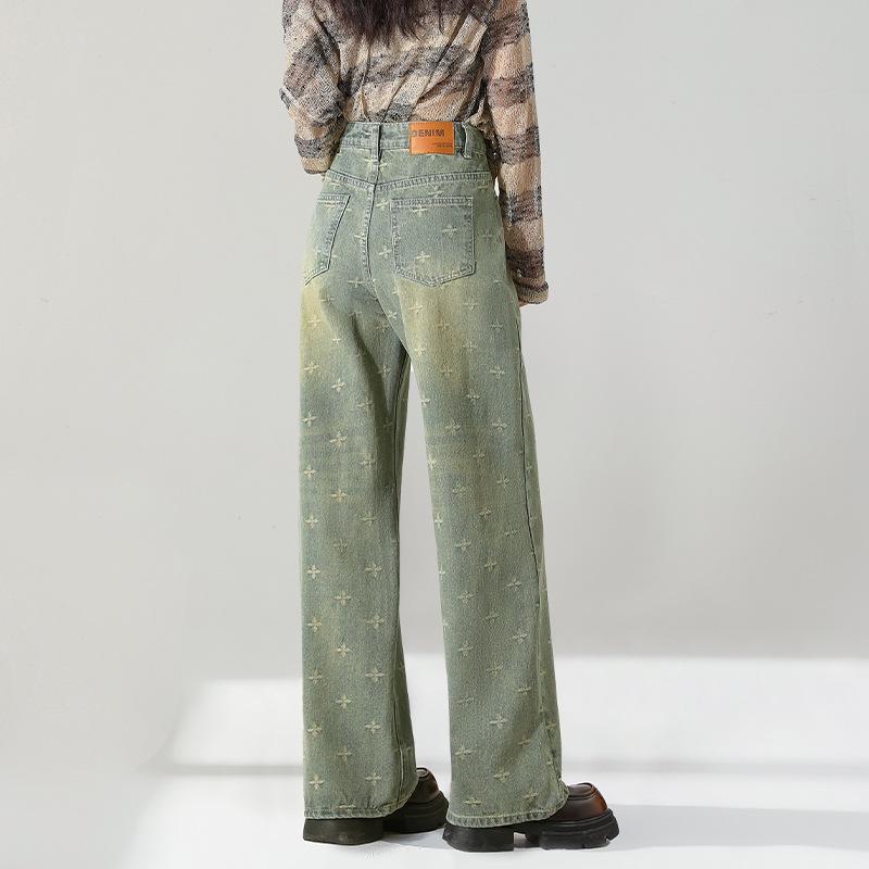 Женские синие джинсы с высокой талией в стиле ретро, коллекция лето 2025 г., облегающие и легкие