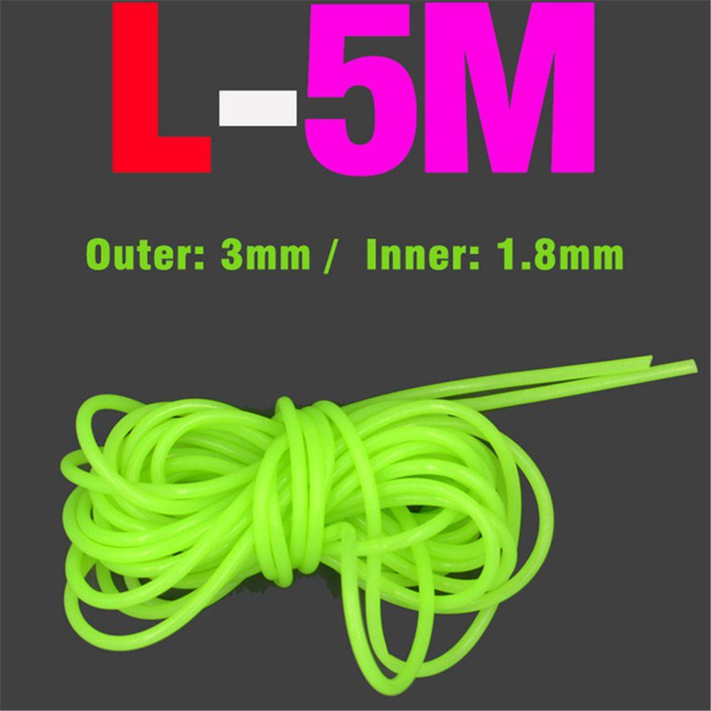 Флуоресцентный 5 м Ночной Светящийся Рыболовный Инструмент Глубоководная Трубчатая Леска Аксессуары Оснастка Крючок Крючок Леска