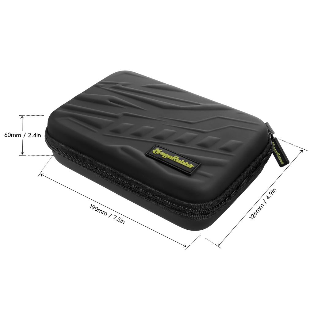 MageRabbit Dart Case, Holds 6 Darts, Includes Storage for Tips, Shafts, and Flights (Black)