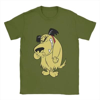 Мужские футболки Laughing Muttley Wacky Races, повседневные футболки с коротким рукавом и круглым вырезом, летние хлопковые топы