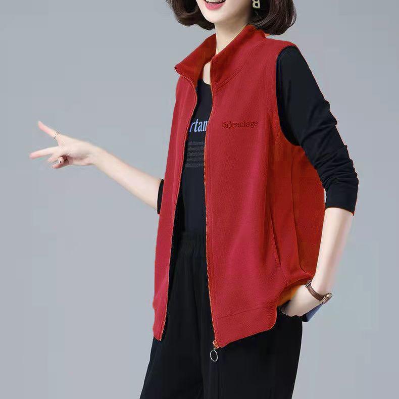 Spring Autumn Cotton Casual Vest Female Korean Version Loose Temperament Fashion Short Waistcoat Jacket
