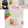 Fashionable Kids Chain Bag With Charming Cartoon Monkey And Bright Floral Patterns