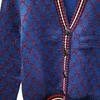 Gucci Осень/Зима 24 Вязаные изделия Женские Синий 478730-X5275-4328