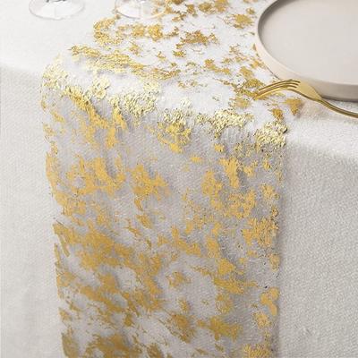 Скатерть с блестками и блестками, скатерть для стола, тонкое мастерство, бронзовая скатерть для украшения дома, вечеринки