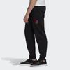 Adidas Originals Knitted Sweatpants Men's Black Moderate Straight Fit Pants GE0806