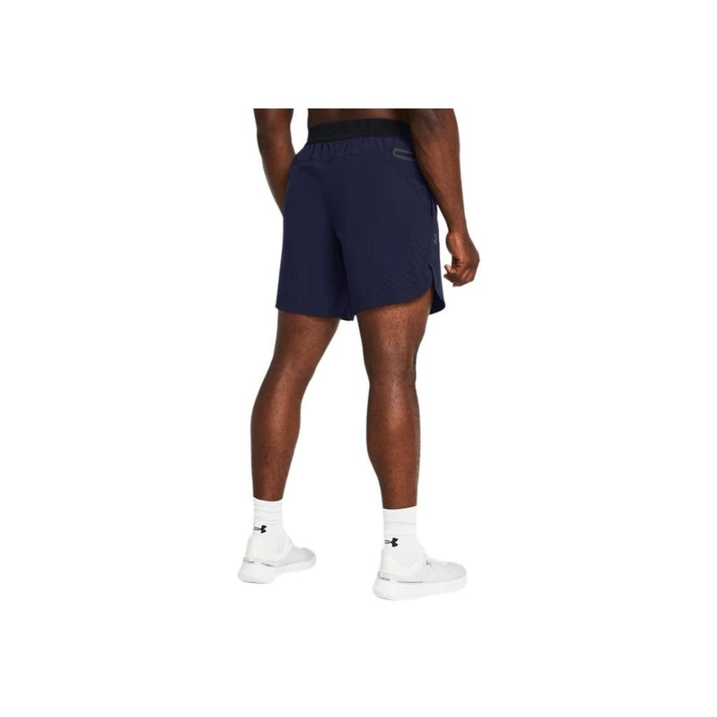 Under Armour UA Peak Logo Print Lace-Up Mid Rise Casual Shorts Men Shorts Dark-Blue 1376782-410