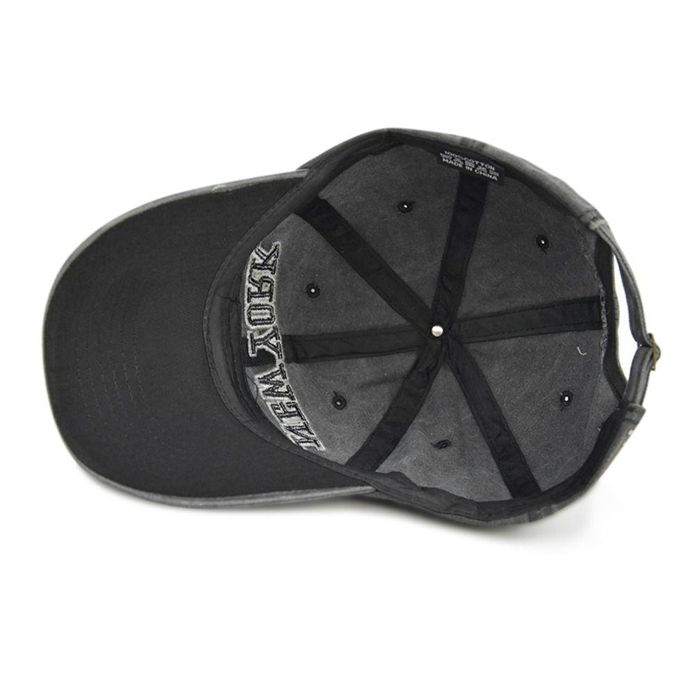 Adjustable New York Embroidery Baseball Caps Sunscreen Hats Distressed Faded Cap Baseball Hats