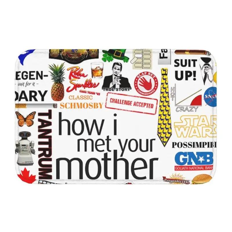 MINISO Вмешательство Как я встретил вашу маму Передний коврик для пола у двери Коврик для входа Наружный Телешоу Ванная Кухня Дверной коврик Туалетный ковер Коврик