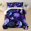 Постельное белье Солнце и Луна, 3D-принт, комплект пододеяльников, одинарный, полуторный, двуспальный размер, декор для спальни, комплект пододеяльников, подарок на день рождения для детей