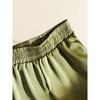 High Waisted Silk Drape Straight Leg Pants High Waist Silk Drooping Straight Pants