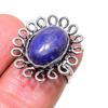 Лазурит Драгоценный камень Серебро 925 пробы Ювелирное изделие Кольцо Размер 5